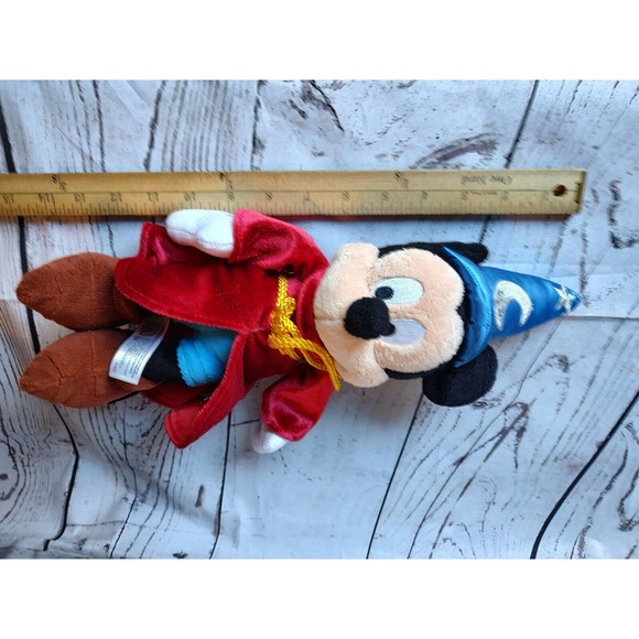 Disney Mickey Mouse Fantasia Wizard Sorcerer Plush Toy 13" - Picture 6 of 6